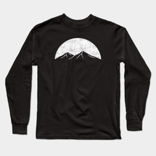 Mountains - White Version Long Sleeve T-Shirt